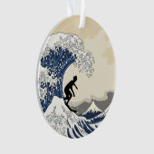 Der große Surfer von Kanagawa Ornament (Vorderseite)