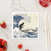 Der große Surfer von Kanagawa Serviette (Beispiel)