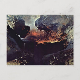 Der große Tag des Zorns Gottes von John Martin Postkarte