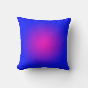 Der große Tag für Blau und Magenta Kissen
