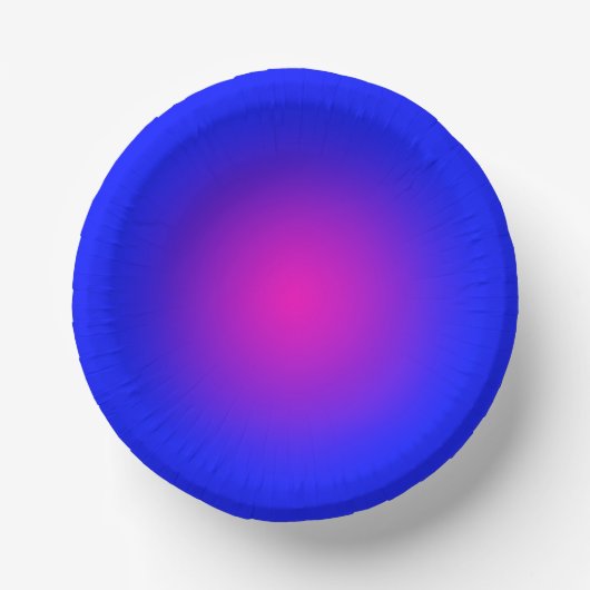 Der große Tag für Blau und Magenta Pappteller (Vorderseite)