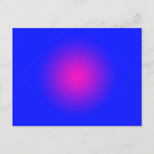 Der große Tag für Blau und Magenta Postkarte
