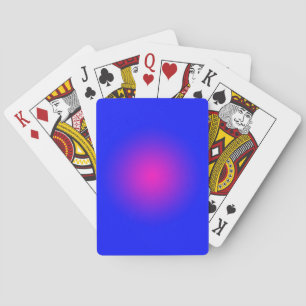 Der große Tag für Blau und Magenta Spielkarten