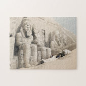 Der Große Tempel von Aboo Simbel von David Roberts Puzzle (Horizontal)