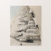Der Große Tempel von Aboo Simbel von David Roberts Puzzle (Vertikal)