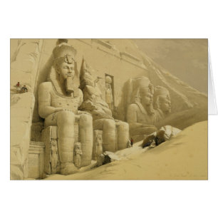 Der Große Tempel von Abu Simbel, Nubia, aus "Ägypt