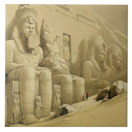 Der große Tempel von Abu Simbel, Nubia, von Fliese (Vorderseite)