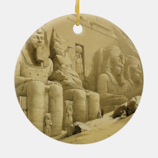 Der große Tempel von Abu Simbel, Nubia, von Keramik Ornament (Hinten)