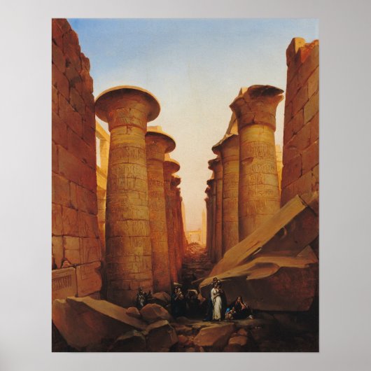 Der große Tempel von Amun in Karnak Poster (Vorne)