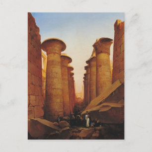Der große Tempel von Amun in Karnak Postkarte