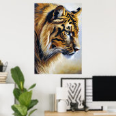 Der große Tiger Poster (Heimbüro)