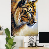 Der große Tiger Poster (Heimbüro)