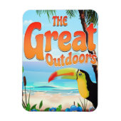 Der große Toucan im Freien Magnet (Vertikal)