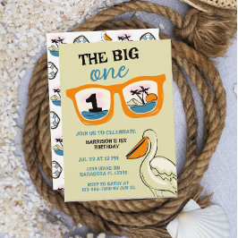 Der große tropische erste Geburtstag Einladung