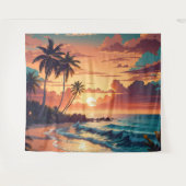 Der große, tropische Strand Wandteppich (Vorderseite (Horizontal))