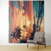 Der große, tropische Strand Wandteppich (Beispiel)