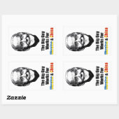 Der große Typ Rechteckiger Aufkleber (Blatt)