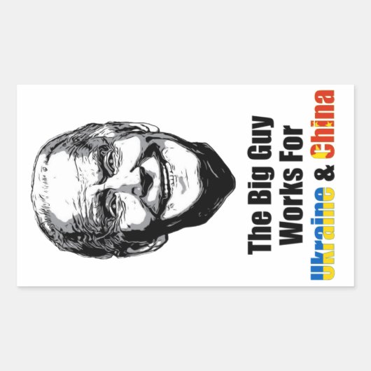 Der große Typ Rechteckiger Aufkleber (Vorderseite)