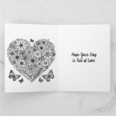 Der große Valentinstag für ihre Farbseite Karte (Innenseite)