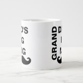 Der Große Vater des coolen Schwarz-Weiß-Vaters Jumbo-Tasse (Vorderseite)