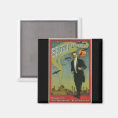 Der große Vintage Magier Magnet (Vorderseite/Rückseite)