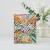 Der große Vogel Postkarte (Stehend Vorderseite)