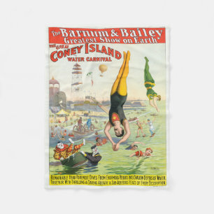 Der große Wasserkarneval der Coney Island Fleecedecke