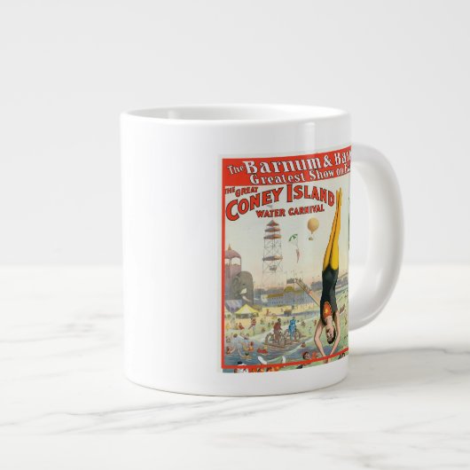 Der große Wasserkarneval der Coney Island Jumbo-Tasse (Vorderseite Rechts)