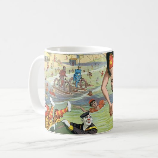 Der große Wasserkarneval der Coney Island Kaffeetasse (Vorderseite Links)