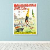 Der große Wasserkarneval der Coney Island Leinwanddruck (Insitu (Holzboden))