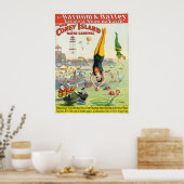 Der große Wasserkarneval der Coney Island Poster (Küche)