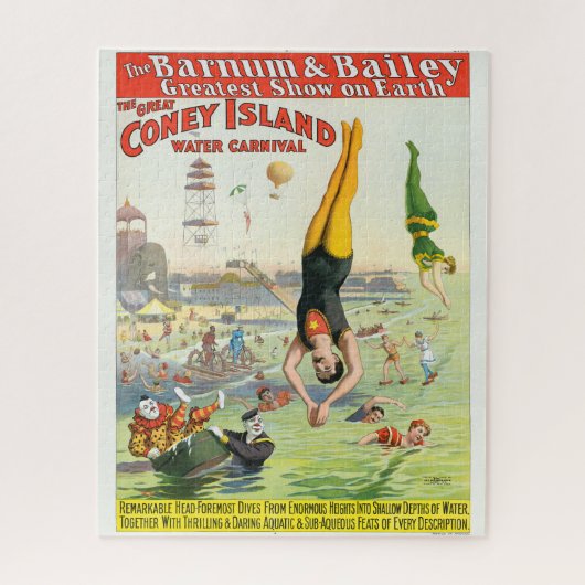 Der große Wasserkarneval der Coney Island Puzzle (Vertikal)