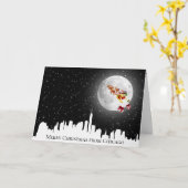 Der große Weihnachtsmann auf dem Mond Karte (Gelbe Blume)