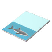 Der große weiße Hai-Notepad Notizblock (Rotiert)