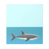 Der große weiße Hai-Notepad Notizblock (Vorderseite)