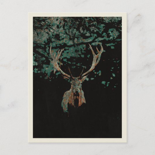 Der große Wendepunkt im Wald Postkarte (Vorderseite)