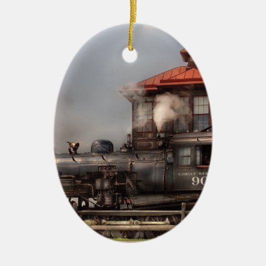 Der große Western 90 Keramik Ornament (Vorne)