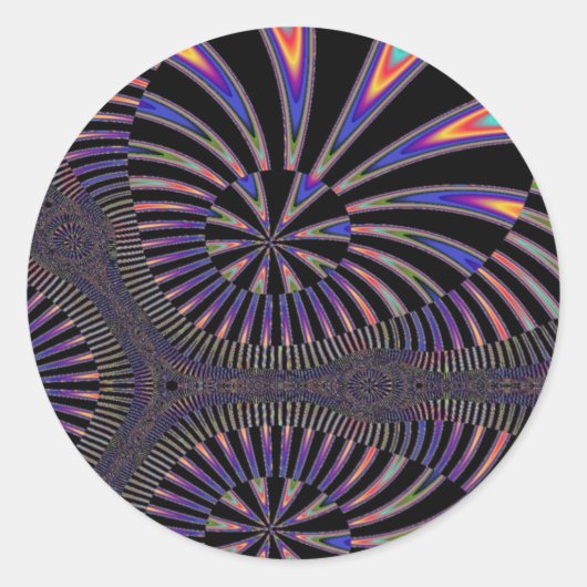 Der Großfinale-Feuerwerk-Sticker Runder Aufkleber (Vorderseite)