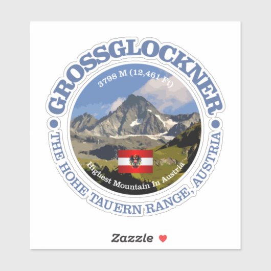 Der Großglockner Aufkleber (Blatt)