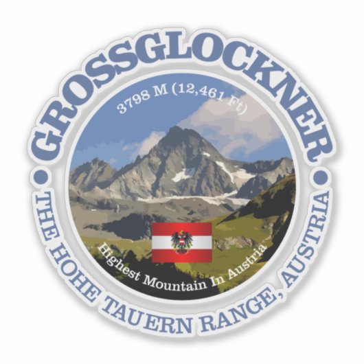 Der Großglockner Aufkleber (Vorderseite)