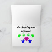 Der Großmutter sind glückliche Karte (Innenseite)