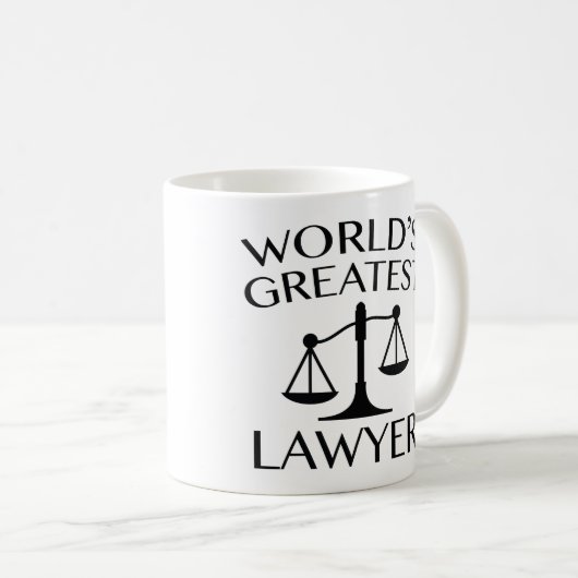 Der größte Anwalt der Welt Kaffeetasse (VorderseiteRechts)