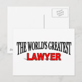 Der größte Anwalt der Welt Postkarte (Vorne/Hinten)