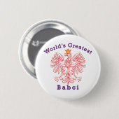 Der größte Babci-Rotadler der Welt Button (Vorne & Hinten)