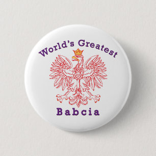 Der größte Babcia-Adler der Welt Button