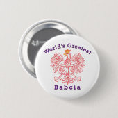 Der größte Babcia-Adler der Welt Button (Vorne & Hinten)