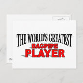 Der größte Bagpipe-Spieler der Welt Postkarte (Vorne/Hinten)
