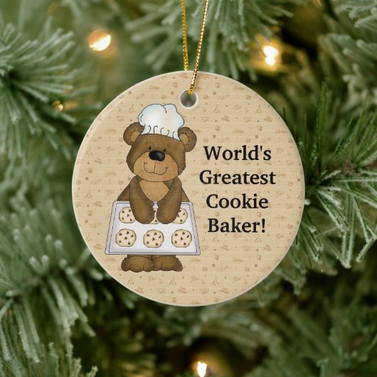 Der größte Bakerbär der Welt Keramik Ornament (Baum)