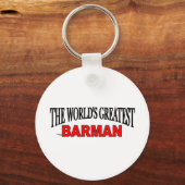 Der größte Barmann der Welt Schlüsselanhänger (Vorderseite)
