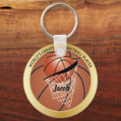 Der größte Basketballspieler der Welt Schlüsselanhänger (Vorderseite)